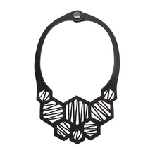  Honeycomb Recycled Rubber Necklace-0