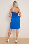 Royal Blue Bandeau Summer Dress-4