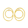 Dira Recycled Brass Statement Earrings-0