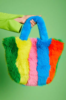  Hand Crafted Bamboo Faux Fur Bag-0