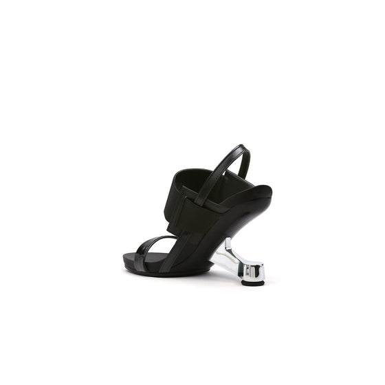 Artistic Glow Ankle Strap Pivot Heel Sandals-3