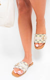 Open Toe Flat Sandals-5