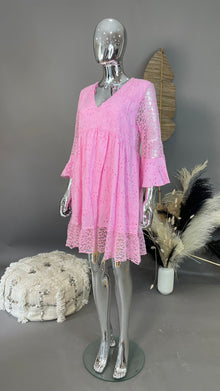 Sally Lace Smock Dress