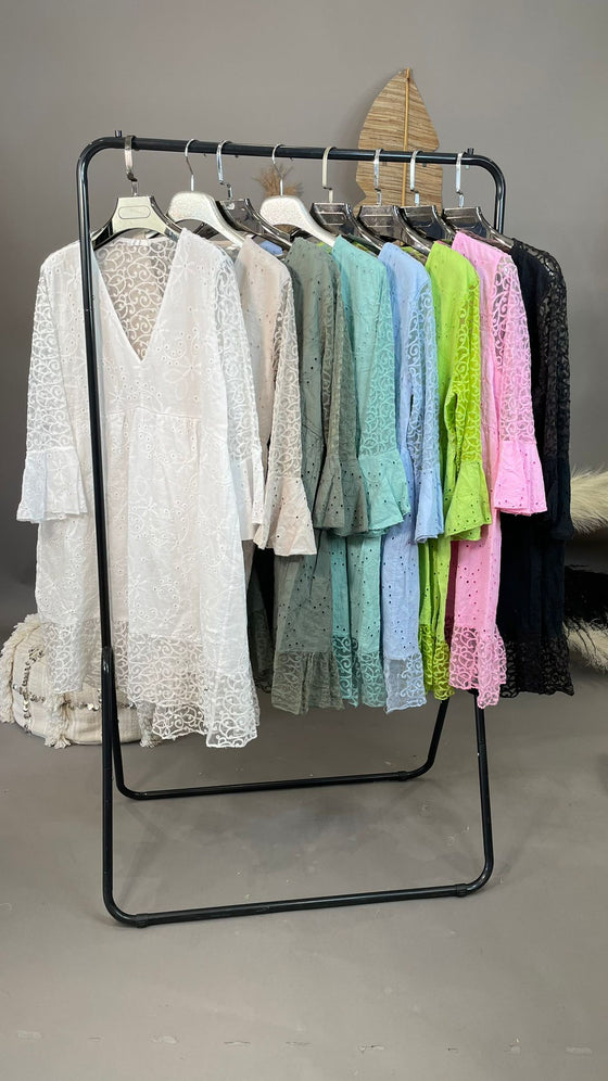 Sally Lace Smock Dress